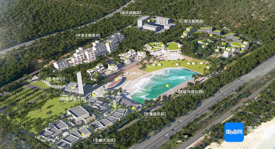 萬寧中旅日月逐浪驛站 人工造浪新體驗，預計12月開放